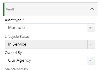 Attribute values to populate